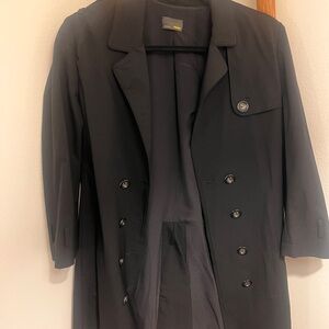 Fendi Black Coat with Gold Label